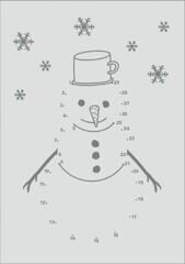 SNOWMAN number picture kitchen towel MEYER-MAYOR